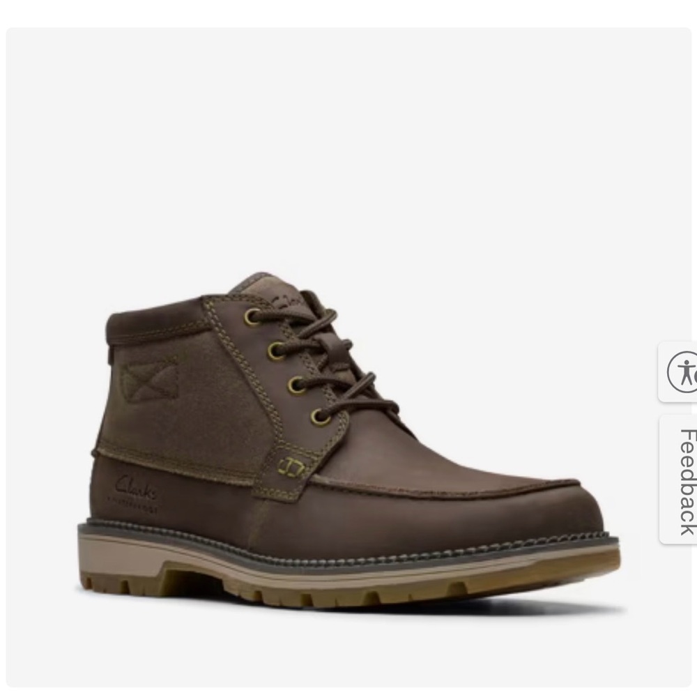 Clarks Men's Dark Brown MapleWalk Moc Chukka Boots